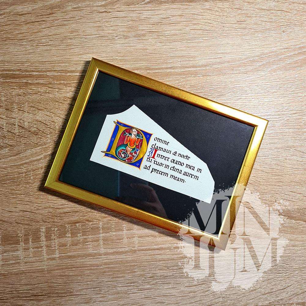 Capolettera D Golden Munich Psalter