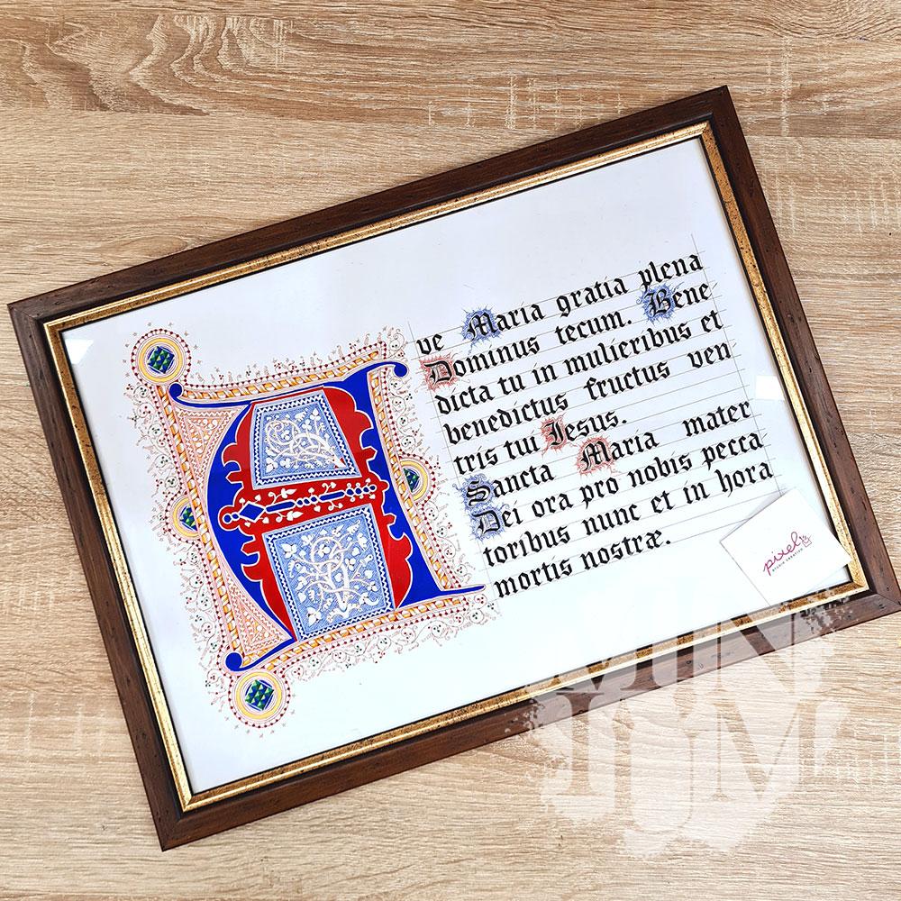 Ave Maria con iniziale dai corali di San Marco